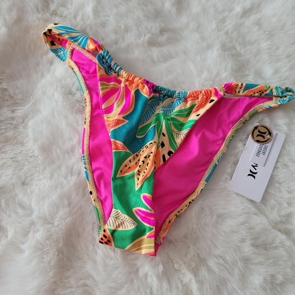 🪁HURLEY BAHIA FRONT SLIDE CHEEKY BOTTOM SIZE L - Picture 6 of 7